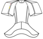 Ladies Tee Shirt Raglan -(Size -M) - Image 3